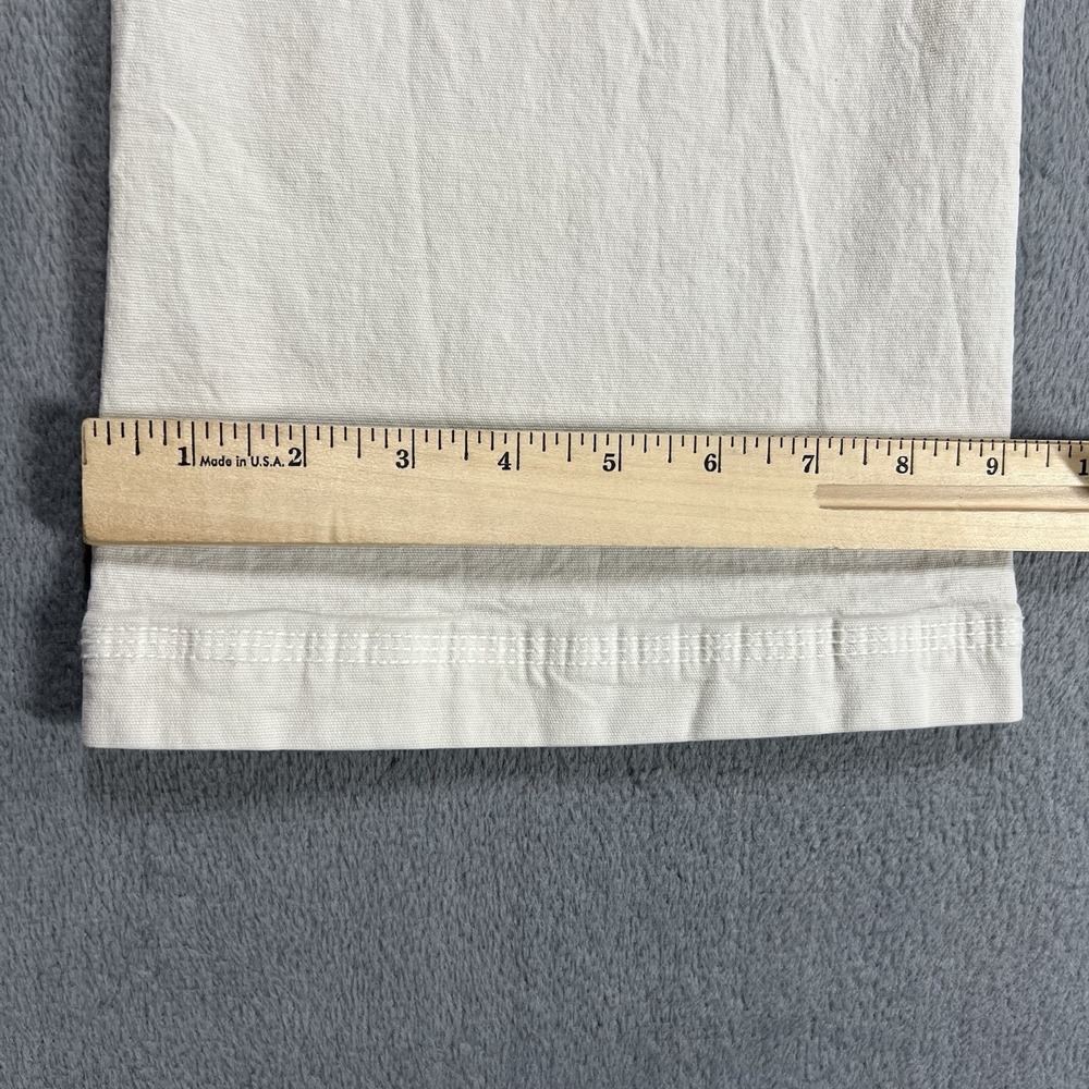 American Eagle Womens 6 L White Cargo Classic Bootcut High Rise Drawstring Y2K - Picture 10 of 12